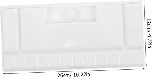 Watercolor Mixing Box Compartment Reusable Pigment Tray for Artists Easy to Clean Paint Box Portable and Lightweight Watercolor Palette for Convenient Mixing in Saudi Arabia