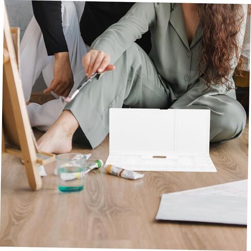Watercolor Mixing Box Compartment Reusable Pigment Tray for Artists Easy to Clean Paint Box Portable and Lightweight Watercolor Palette for Convenient Mixing in Saudi Arabia