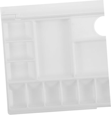Watercolor Mixing Box Compartment Reusable Pigment Tray for Artists Easy to Clean Paint Box Portable and Lightweight Watercolor Palette for Convenient Mixing in Saudi Arabia