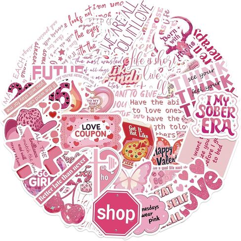 50 PCS Self love Stickers Love Yourself Sticker Self Care Self-approval Decals for Journaling Laptop Scrapbook Water Bottles Guitar Suitcase Waterproof Vinyl Gifts for Women Girl Kids Teens (Selflove) in Kuwait