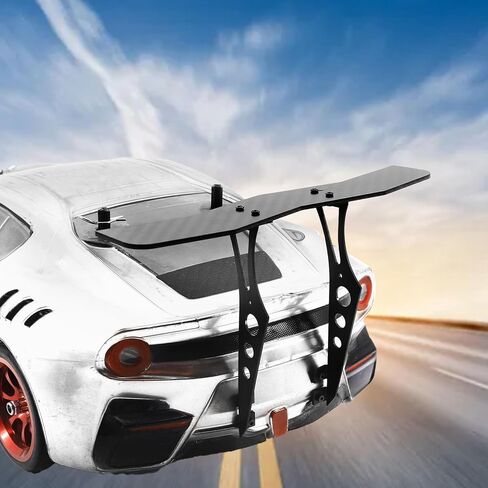 RC Car Tail Wing Carbon Fiber Universal Replacement Rear Spoiler for TT02 XV01 PTG2 1/10 RC Cars Lightweight Durable High Performance Racing Upgrade in Saudi Arabia