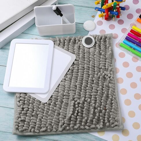 Chunful Locker Accessories Kit Include Locker Magnetic Wallpaper Square Locker Fur Rug Carpet Magnetic Locker Mirror Whiteboard with Dry Erase Marker Locker Organizer Supplies for Girls (Blue) in Saudi Arabia