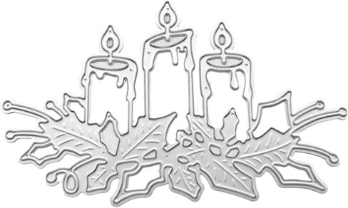 Birthday Candle Mould Cutting Dies, for DIY Scrapbooking Photo Album Decorative Embossing Paper Dies for Card Making Templated in Saudi Arabia