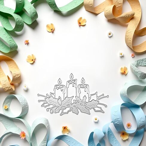 Birthday Candle Mould Cutting Dies, for DIY Scrapbooking Photo Album Decorative Embossing Paper Dies for Card Making Templated in Saudi Arabia