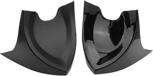 تناسب Harley Touring Sportster Fit for Softail Motorcycle Chin Fairing Mudguard Lower Front Air Dam Cover (Light Black) in Kuwait