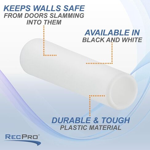 RecPro RV Plastic Door Stop | 2.755" (2 Pack, Black) in Saudi Arabia