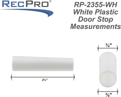 RecPro RV Plastic Door Stop | 2.755" (2 Pack, Black) in Saudi Arabia