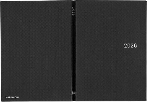 Hobonichi Techo Hon A5 2026 - Paper Series: Black Gingham (English ، Januar Start Planner) in Saudi Arabia