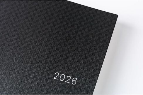 Hobonichi Techo Hon A5 2026 - Paper Series: Black Gingham (English ، Januar Start Planner) in Saudi Arabia