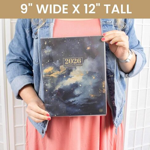 Bloom Daily Planners 2026 كتاب تقويم مخطط شهري (يناير 2026 - ديسمبر 2026) - كبير 9 "× 12" منظم جدول أعمال الأزهار - حفل حديقة in Saudi Arabia