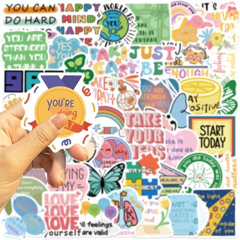 50PCS Breast Cancer Awareness Stickers,Pink Ribbon Stickers,Caring for Women's Health Waterproof Vinyl Stickers Decals for Laptop Bike Gifts for The People Care About Women in Kuwait