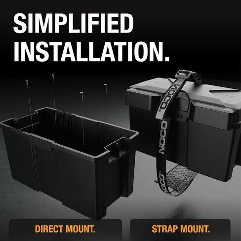 صندوق بطارية NOCO Snap-Top BG31، صندوق بطارية مجموعة 24-31 12 فولت للبطاريات البحرية والسيارات والمركبات الترفيهية والقوارب والتخييم ومقطورة السفر in Kuwait