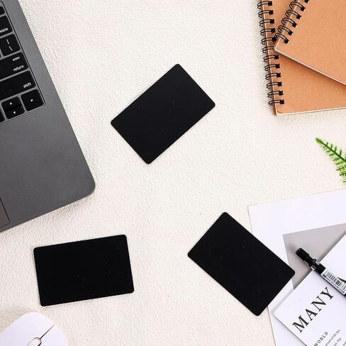 NTAG215 Black Card 20PCS TAGS بطاقة العمل معاد إعادة كتابة NTAG 215 PVC بطاقات فارغة مع رقاقة سهلة مريحة 504 بايت علامة الذاكرة متوافقة مع جميع الأجهزة الممكّنة السوداء in Saudi Arabia