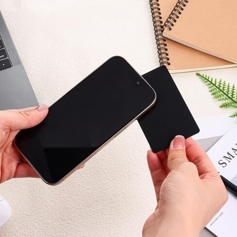 NTAG215 Black Card 20PCS TAGS بطاقة العمل معاد إعادة كتابة NTAG 215 PVC بطاقات فارغة مع رقاقة سهلة مريحة 504 بايت علامة الذاكرة متوافقة مع جميع الأجهزة الممكّنة السوداء in Saudi Arabia