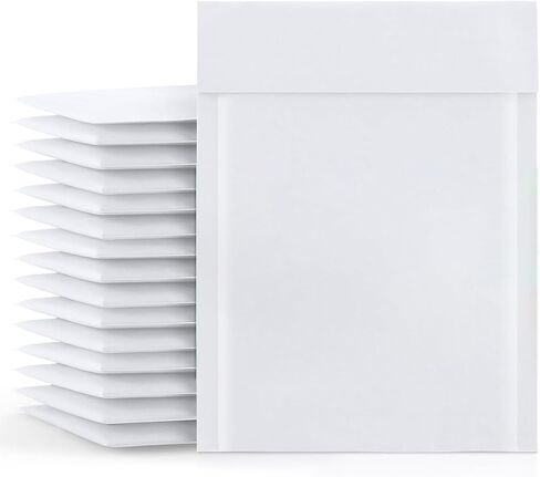 أبيض Kraft Bubble Mailer ، 10.5 × 16 بوصة ، 100 حزمة ، مرسلات مظروف شحن مبطن ، ختم ذاتي وشريط قشر in Saudi Arabia