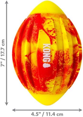 Kong Sport Flexball-لعبة متينة ، نطاط ، مع لعبة Squeaker & Easy-Grip للكلاب (كبيرة جدًا (كرة)) in Saudi Arabia