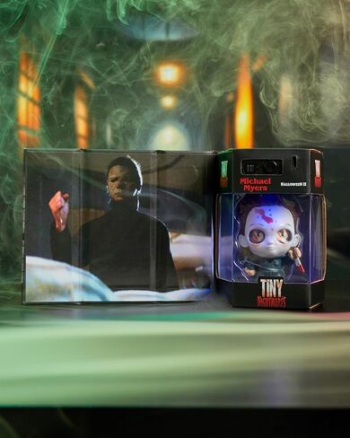 Just Play Tiny Nightmares 3-inch Black Light Edition Collectible Michael Myers Figure, Amazon Exclusive, Toy for Fans, Teenagers, Adults. Boys, Girls, Ages 14 and Up in Saudi Arabia