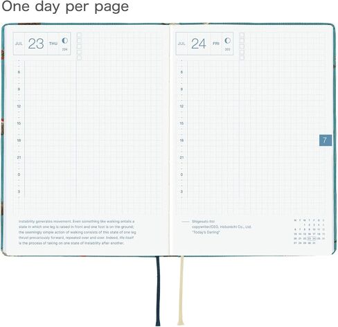 Hobonichi Techo Hon A6 2026 - Bow & Tie: In The English (English ، Januar Start Planner) in Saudi Arabia