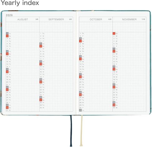 Hobonichi Techo Hon A6 2026 - Bow & Tie: In The English (English ، Januar Start Planner) in Saudi Arabia