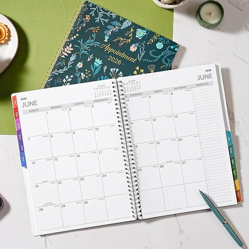 2026 Appointment Book - 2026 Daily Hourly Planner, Jan 2026 - Dec 2026, Appointment Book 2026, Large Planners Weekly Monthly, 8.5" x 11", Planners with 30-Minute Interval - Green Floral in Saudi Arabia
