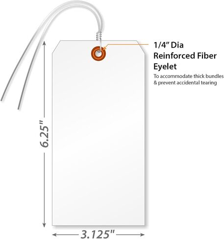 SmartSign فارغة علامات الشحن الأحمر مع الأسلاك | 6.25 "× 3.125" حجم 8 مادة البولي بروبيلين إثبات المسيل للدموع ، حزمة 25 in Saudi Arabia