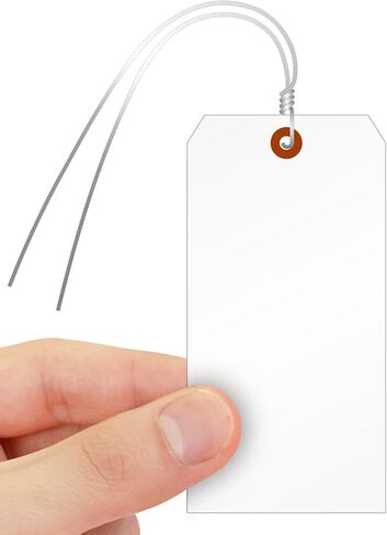 SmartSign فارغة علامات الشحن الأحمر مع الأسلاك | 6.25 "× 3.125" حجم 8 مادة البولي بروبيلين إثبات المسيل للدموع ، حزمة 25 in Saudi Arabia