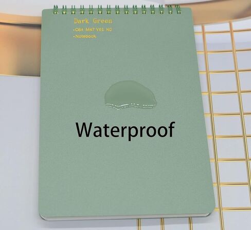 YIKANGHENG 4 Pcs A5 Size Top Bound Spiral Notebook, 8.3 In x 5.9 In Thick Plastic Hardcover 7mm College Ruled 80 Sheets/160 Pages for Study and Notes (dark) in Saudi Arabia