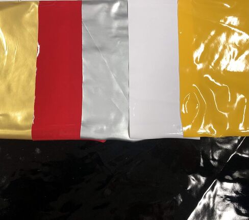 Polyester Spandex Shiny Black Faux Vinyl 2 Ways Stretch Fabric in Saudi Arabia