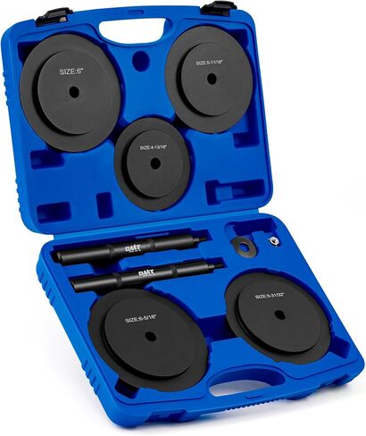 Orion Motor Tech Truck Hub Seal Installer Kit, 9pcs Heavy Duty Seal Drivers Compatible with Class 7 8 Trucks, 4-13/16" to 6-5/16" Large Race and Seal Drivers for Truck Hub Seal Removal Installation in Saudi Arabia