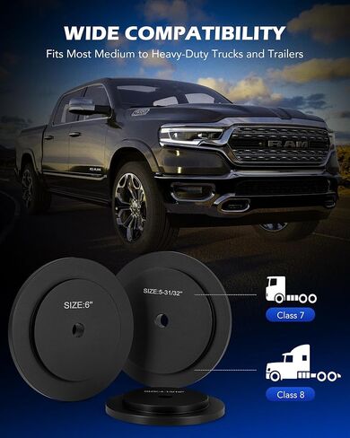 Orion Motor Tech Truck Hub Seal Installer Kit, 9pcs Heavy Duty Seal Drivers Compatible with Class 7 8 Trucks, 4-13/16" to 6-5/16" Large Race and Seal Drivers for Truck Hub Seal Removal Installation in Saudi Arabia