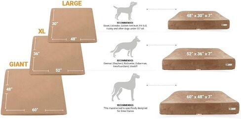 Barker Beds Replacement Cover (Sleek, Large, Burgundy) – Soft Microfiber Dog Bed Cover for 7" Orthopedic Beds – Durable, Machine-Washable & Easy to Remove – Fits Sleek Edition – Made in USA in Saudi Arabia
