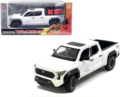 Diecast Model Car Compatible for Toyota Tacoma TRD Off-Road Diecast Model Truck, 1:24 Scale, White, 2024 Limited Edition Die-Cast Model New Tooling H08778-WH in Saudi Arabia