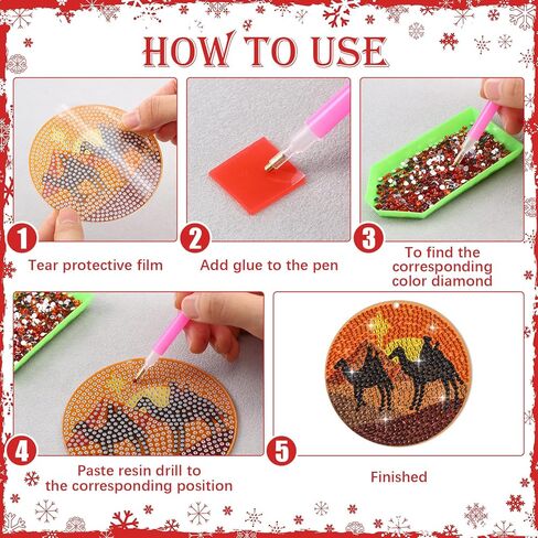 Cinnvoice 12 Pcs Christmas Nativity Scene Diamond Art Painting Keychains Jesus Diamond 5d DIY Painting Ornament Kits Xmas Hanging Paint Kits for Family DIY Crafts Keychains Home Holiday Decor in Saudi Arabia