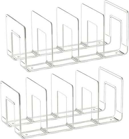 2 حزمة Clear File Sorter ، Clear Prespiider منظم ، حامل ملف الأكريليك ، منظم مكتب ، 4 أقسام مجلد شبكة مقسم متينة للأظرف رسالة بريد إلكترونيات محمول in Saudi Arabia