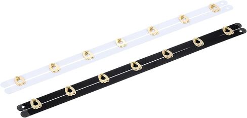 uxcell 2 Set Corset Busk, 14 Inch White,Black Steel Boning Support with Gold Buttons Spring Steel Corset Busk Corset Boning for Sewing Corset Making Gown Wedding Dress in Saudi Arabia