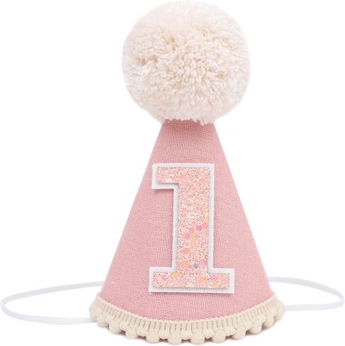 Pink Birthday Hat - Princess Birthday Party Hats, Party Cute Photo Prop, Mini Hats Cake Crush in Saudi Arabia