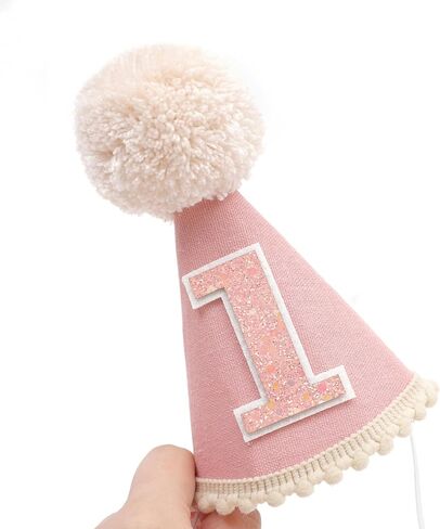 Pink Birthday Hat - Princess Birthday Party Hats, Party Cute Photo Prop, Mini Hats Cake Crush in Saudi Arabia