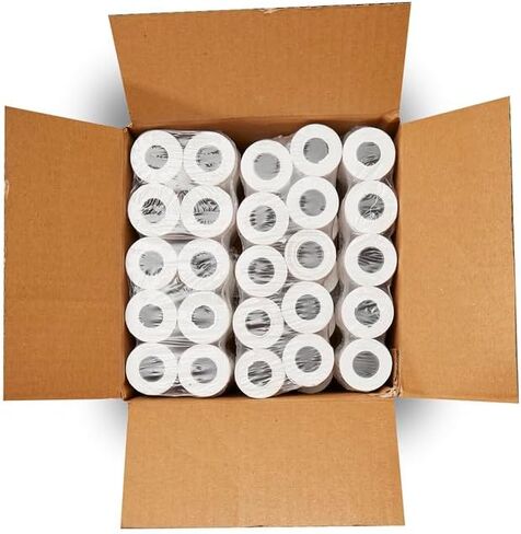 (5 حزم من 10 لفات) 2 1/4 × 55 لفائف الورق الحراري (50 لفائف) مصنوعة خصيصا ل Clover Flex Mini ، محطة مربعة ، Ingenico VX 520 ، PMC05262 استلام بطاقة الائتمان in Kuwait