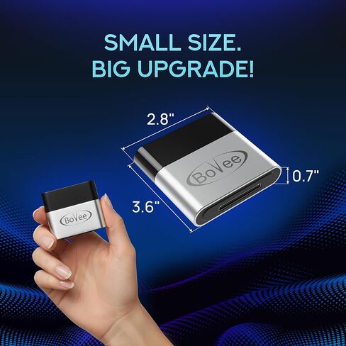 Bovee Tune2air WMA1000 - محول واجهة موسيقى بلوتوث لاسلكي لتكامل صوت السيارة in Kuwait