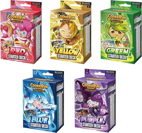 Cookierun: لعبة بطاقات Braverse Trading - Starter Deck Yellow - حزمة لعبة دفاعية ، مجموعة بطاقات 60 لاعب ، TCG التنافسية ، بناء سطح السفينة in Saudi Arabia