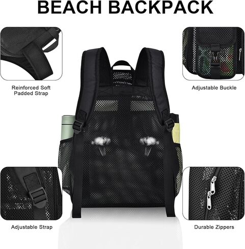 حقيبة ظهر للشبكة للمدرسة ، مع مقصورة كمبيوتر محمول داخلية ، وحقبة كتب شبه شفافة مع بنجي وأشرطة مبطنة للشاطئ ، والسباحة ، والرياضة ، والعمل ، والسفر الأسود in Kuwait