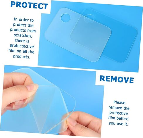 STOBOK 2Pcs Acrylic Color Mixing Plate Paint Tray with Thumb for DIY Painting Art Supplies for Watercolor and Crafts Portable and Durable Mixing Trays in Saudi Arabia