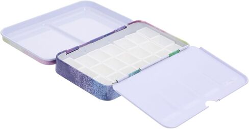 1 Set Art Paint Box Compartment Watercolor Palette Tray Portable DIY Art Mixing Tray for Watercolor Pigments for Artists Students in Saudi Arabia