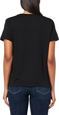 DKNY Women's Short Sleeve V-Neck Mesh Ruched Knit Top in Saudi Arabia
