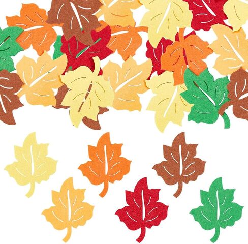 Mayjoydiy 48pcs Fall Fall Lead Leaves Cutout 6 Colour in Saudi Arabia