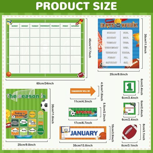 Farm Animal Calendar Bulletin Board Set for Classroom Decoration Farmhouse Calendar Seasons Weather Chart Barnyard Animal CTP Bulletin Board Paper-Cuts for Teachers Elementary School Classroom in Saudi Arabia