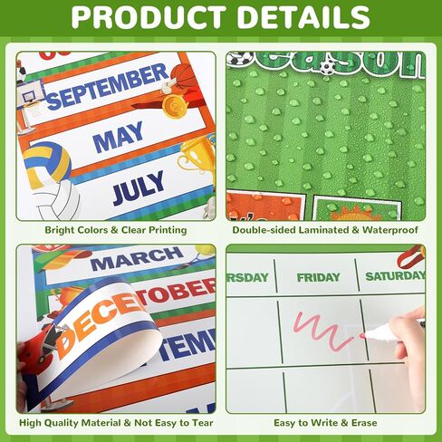 Farm Animal Calendar Bulletin Board Set for Classroom Decoration Farmhouse Calendar Seasons Weather Chart Barnyard Animal CTP Bulletin Board Paper-Cuts for Teachers Elementary School Classroom in Saudi Arabia