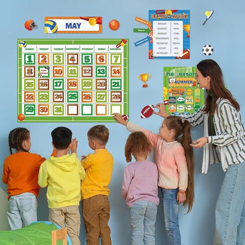 Farm Animal Calendar Bulletin Board Set for Classroom Decoration Farmhouse Calendar Seasons Weather Chart Barnyard Animal CTP Bulletin Board Paper-Cuts for Teachers Elementary School Classroom in Saudi Arabia