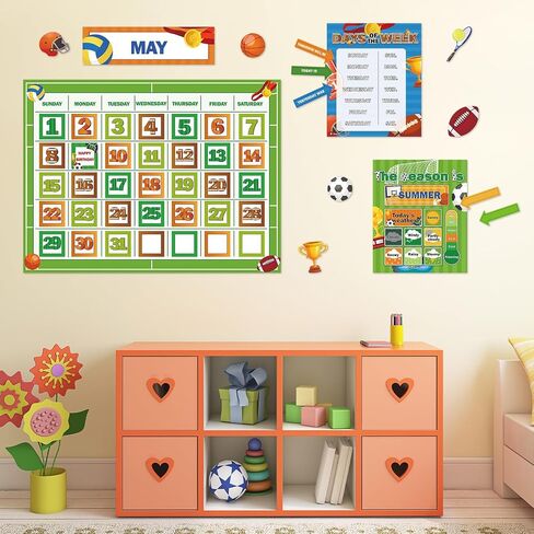 Farm Animal Calendar Bulletin Board Set for Classroom Decoration Farmhouse Calendar Seasons Weather Chart Barnyard Animal CTP Bulletin Board Paper-Cuts for Teachers Elementary School Classroom in Saudi Arabia