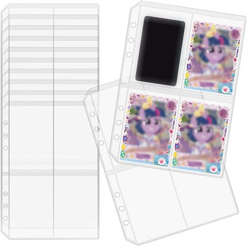 12pcs A5 Binder Mobicets Frosted PVC Card حامل أعلى تحميل الأكمام الضوئية 6 ثقوب أكياس الوثيقة الوثيقة لثلاثي Photocard Binder (A5 Frosted) in Kuwait
